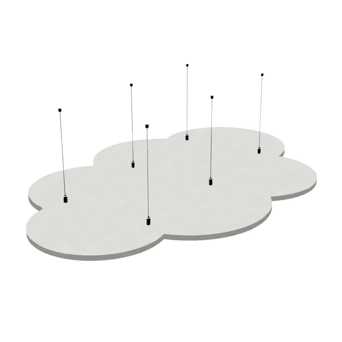 Suspended Ceiling Panels - Acoustic Felt CLOUD L swatch on white background Decormania UK